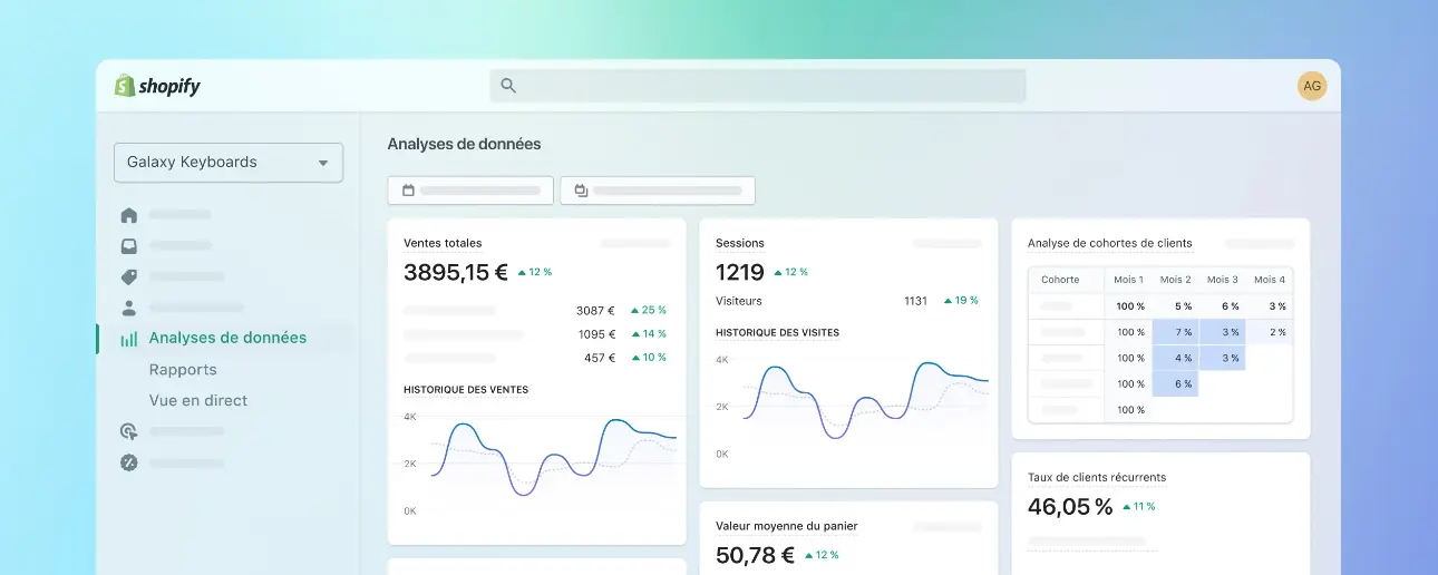 analyse de données shopify